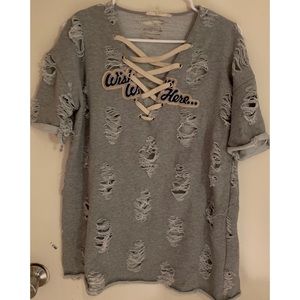 Ripped Shirt Dress 💋